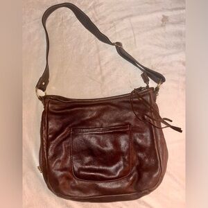 Elegant Brown conceal & carry Leather Shoulder Bag